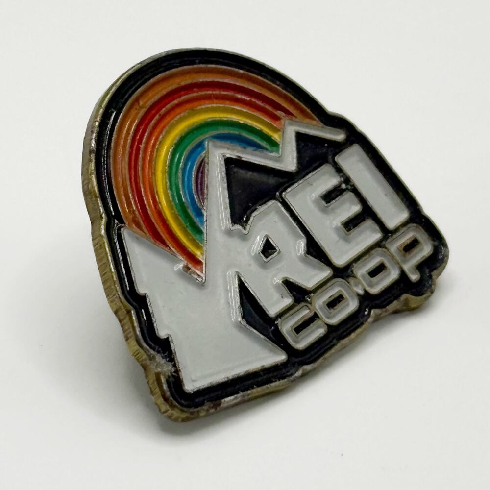 REI Co-op Rainbow Pride Month Logo Lapel Pin / Pin EUC - Picture 2 of 4